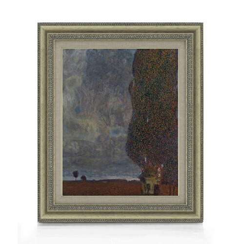 【油絵 直筆仕上げ】クリムト The Large Poplar 2 F6 【額入り】 絵画 販売 6号 油彩 抽象画 558×467mm 複製画 送料無料 プレゼント ギフト 開店祝い 開業祝い 退職祝い 新築祝い リビング 玄関 モダン アートフレーム 壁掛け|絵画販売アートレスト