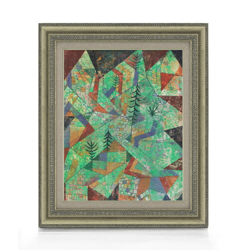 【油絵 直筆仕上げ】パウル・クレー Wald Bau F6 【額入り】 絵画 販売 6号 油彩 抽象画 558×467mm 複製画 送料無料 プレゼント ギフト 開店祝い 開業祝い 退職祝い 新築祝い リビング 玄関 モダン アートフレーム 壁掛け|絵画販売アートレスト