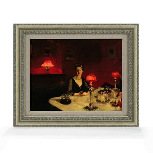 【油絵 直筆仕上げ】サージェント Le verre de porto F6 【額入り】 絵画 販売 6号 油彩 風景画 558&times;467mm 複製画 送料無料 プレゼント ギフト 開店祝い 開業祝い 退職祝い 新築祝い リビング 玄関 モダン アートフレーム 壁掛け｜絵画販売アートレスト