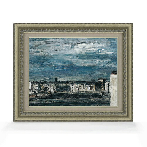 【油絵 直筆仕上げ】テニーグラーツのムルファーの月夜 F6 【額入り】 絵画 販売 6号 油彩 抽象画 558×467mm 複製画 送料無料 プレゼント ギフト 開店祝い 開業祝い 退職祝い 新築祝い リビング 玄関 モダン アートフレーム 壁掛け|絵画販売アートレスト