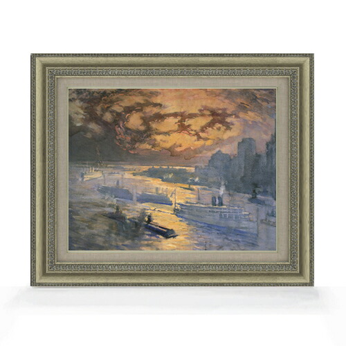 【油絵 直筆仕上げ】ペネル 反射する川 F6 【額入り】 絵画 販売 6号 油彩 抽象画 558&times;467mm 複製画 送料無料 プレゼント ギフト 開店祝い 開業祝い 退職祝い 新築祝い リビング 玄関 モダン アートフレーム 壁掛け｜絵画販売アートレスト