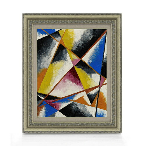 【油絵 直筆仕上げ】ポポワ 無題 F6 【額入り】 絵画 販売 6号 油彩 抽象画 558×467mm 複製画 送料無料 プレゼント ギフト 開店祝い 開業祝い 退職祝い 新築祝い リビング 玄関 モダン アートフレーム 壁掛け|絵画販売アートレスト