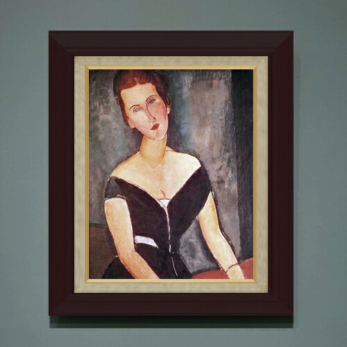 【油絵 直筆仕上げ】モディリアーニ ヴァン・ムイデン夫人の肖像 F6 【額入り】 絵画 販売 6号 油彩 人物画 556×465mm 複製画 送料無料 プレゼント ギフト 開店祝い 開業祝い 退職祝い 新築祝い リビング 玄関 モダン アートフレーム 壁掛け 21,456円