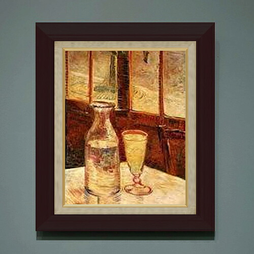 【油絵 直筆仕上げ】ゴッホ アブサンのある静物 F6 【額入り】 絵画 販売 6号 油彩 静物画 556×465mm 複製画 送料無料 プレゼント ギフト 開店祝い 開業祝い 退職祝い 新築祝い リビング 玄関 モダン アートフレーム 壁掛け