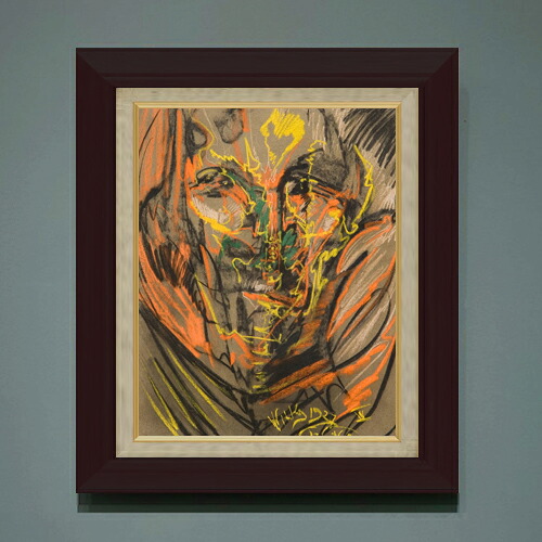 【油絵 直筆仕上げ】ヴィトキェーヴィチ Portrait of Helena Biaynicka-Birula F6 【額入り】 絵画 販売 6号 油彩 抽象画 556&times;465mm 複製画 送料無料 プレゼント ギフト 開店祝い 開業祝い 退職祝い 新築祝い リビング 玄関 モダン アートフレーム 壁掛け｜絵画販売アートレスト