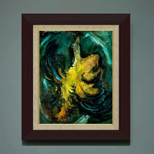 【油絵 直筆仕上げ】シャイム・スーティン The Chicken F6 【額入り】 絵画 販売 6号 油彩 抽象画 556×465mm 複製画 送料無料 プレゼント ギフト 開店祝い 開業祝い 退職祝い 新築祝い リビング 玄関 モダン アートフレーム 壁掛け|絵画販売アートレスト