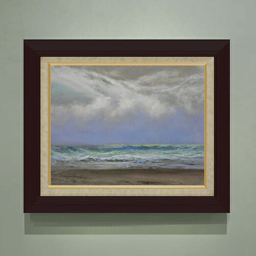 【油絵 直筆仕上げ】トライオン A Shift of Wind from East to Northwest F6 【額入り】 絵画 販売 6号 油彩 風景画 556&times;465mm 複製画 送料無料 プレゼント ギフト 開店祝い 開業祝い 退職祝い 新築祝い リビング 玄関 モダン アートフレーム 壁掛け｜絵画販売アートレスト 22,350円