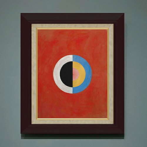 【油絵 直筆仕上げ】クリント グループ9 F6 【額入り】 絵画 販売 6号 油彩 抽象画 556&times;465mm 複製画 送料無料 プレゼント ギフト 開店祝い 開業祝い 退職祝い 新築祝い リビング 玄関 モダン アートフレーム 壁掛け｜絵画販売アートレスト 22,350円