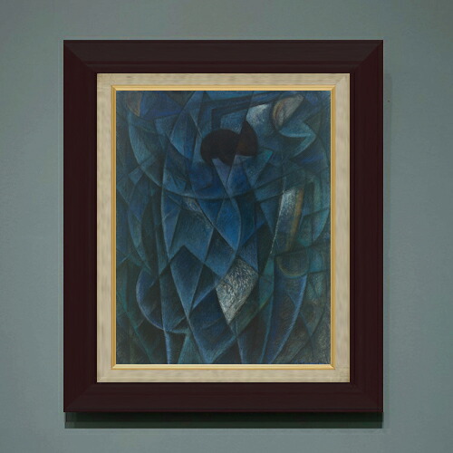 【油絵 直筆仕上げ】セヴェリーニ 海=ダンサーの習作 F6 【額入り】 絵画 販売 6号 油彩 抽象画 556×465mm 複製画 送料無料 プレゼント ギフト 開店祝い 開業祝い 退職祝い 新築祝い リビング 玄関 モダン アートフレーム 壁掛け|絵画販売アートレスト
