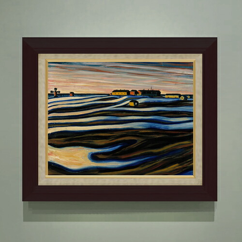 【油絵 直筆仕上げ】ランピ ノクターン F6 【額入り】 絵画 販売 6号 油彩 抽象画 556×465mm 複製画 送料無料 プレゼント ギフト 開店祝い 開業祝い 退職祝い 新築祝い リビング 玄関 モダン アートフレーム 壁掛け 22,350円