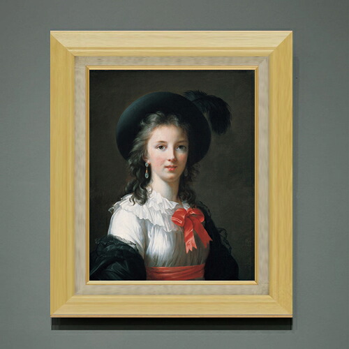 【油絵 直筆仕上げ】ルブラン 自画像 F6 【額入り】 絵画 販売 6号 油彩 人物画 556×465mm 複製画 送料無料 プレゼント ギフト 開店祝い 開業祝い 退職祝い 新築祝い リビング 玄関 モダン アートフレーム 壁掛け|絵画販売アートレスト