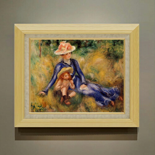【油絵 直筆仕上げ】ルノワール イボンヌとジェーン F6 【額入り】 絵画 販売 6号 油彩 人物画 556&times;465mm 複製画 送料無料 プレゼント ギフト 開店祝い 開業祝い 退職祝い 新築祝い リビング 玄関 モダン アートフレーム 壁掛け｜絵画販売アートレスト