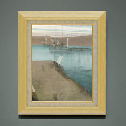 【油絵 直筆仕上げ】ホイッスラー Valparaiso Harbor F6 【額入り】 絵画 販売 6号 油彩 抽象画 556×465mm 複製画 送料無料 プレゼント ギフト 開店祝い 開業祝い 退職祝い 新築祝い リビング 玄関 モダン アートフレーム 壁掛け|絵画販売アートレスト