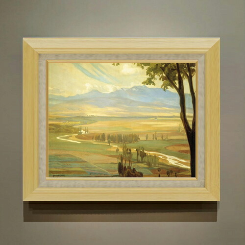 【油絵 直筆仕上げ】ディエゴ・リベラ Avila Morning F6 【額入り】 絵画 販売 6号 油彩 風景画 556×465mm 複製画 送料無料 プレゼント ギフト 開店祝い 開業祝い 退職祝い 新築祝い リビング 玄関 モダン アートフレーム 壁掛け