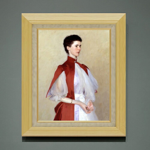 【油絵 直筆仕上げ】サージェント Portrait of Mrs Robert Harrison F6 【額入り】 絵画 販売 6号 油彩 人物画 556&times;465mm 複製画 送料無料 プレゼント ギフト 開店祝い 開業祝い 退職祝い 新築祝い リビング 玄関 モダン アートフレーム 壁掛け｜絵画販売アートレスト
