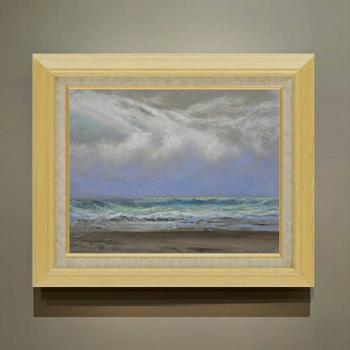 【油絵 直筆仕上げ】トライオン A Shift of Wind from East to Northwest F6 【額入り】 絵画 販売 6号 油彩 風景画 556×465mm 複製画 送料無料 プレゼント ギフト 開店祝い 開業祝い 退職祝い 新築祝い リビング 玄関 モダン アートフレーム 壁掛け|絵画販売アートレスト