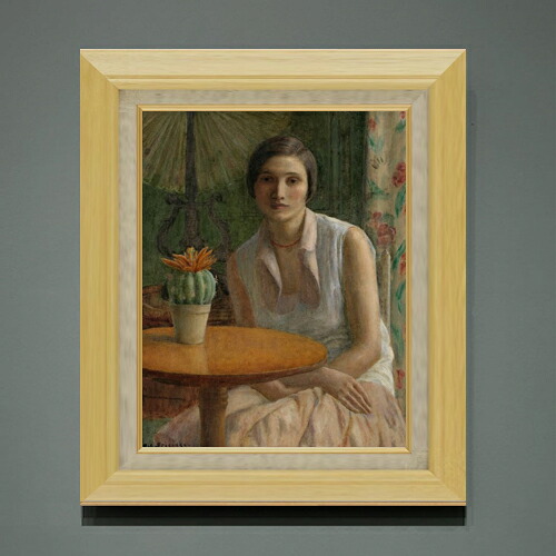 【油絵 直筆仕上げ】フリージキー Portrait of a Woman F6 【額入り】 絵画 販売 6号 油彩 人物画 556&times;465mm 複製画 送料無料 プレゼント ギフト 開店祝い 開業祝い 退職祝い 新築祝い リビング 玄関 モダン アートフレーム 壁掛け｜絵画販売アートレスト