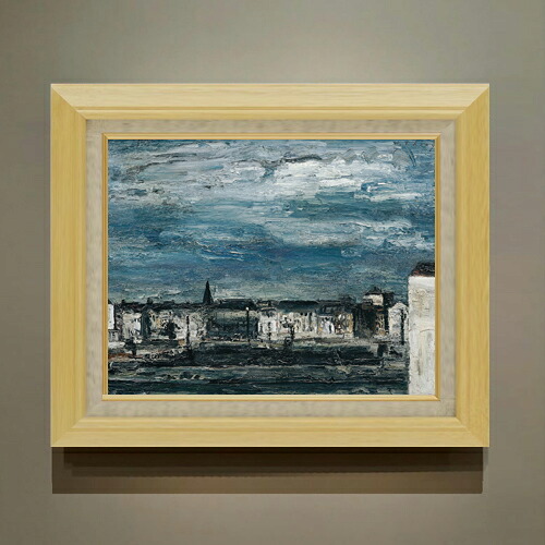 【油絵 直筆仕上げ】テニーグラーツのムルファーの月夜 F6 【額入り】 絵画 販売 6号 油彩 抽象画 556×465mm 複製画 送料無料 プレゼント ギフト 開店祝い 開業祝い 退職祝い 新築祝い リビング 玄関 モダン アートフレーム 壁掛け