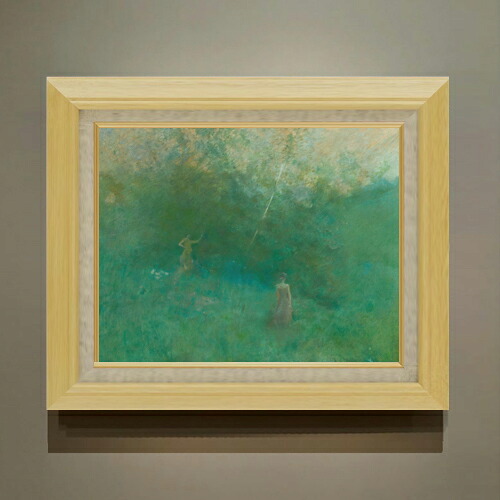 【油絵 直筆仕上げ】デューイング 白樺 F6 【額入り】 絵画 販売 6号 油彩 抽象画 556&times;465mm 複製画 送料無料 プレゼント ギフト 開店祝い 開業祝い 退職祝い 新築祝い リビング 玄関 モダン アートフレーム 壁掛け｜絵画販売アートレスト 20,860円