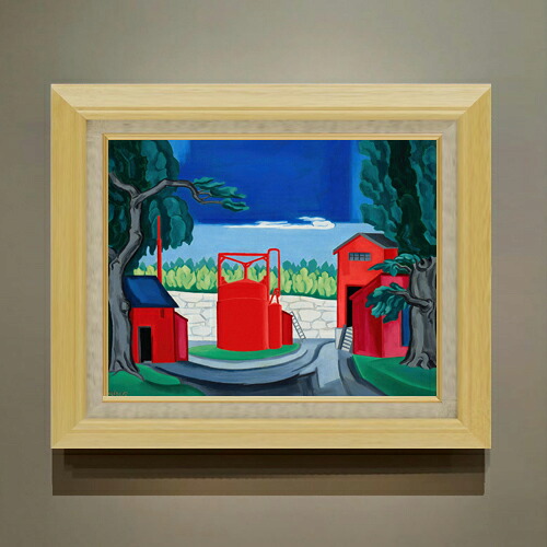 【油絵 直筆仕上げ】ブルームナー パゴダ F6 【額入り】 絵画 販売 6号 油彩 抽象画 556×465mm 複製画 送料無料 プレゼント ギフト 開店祝い 開業祝い 退職祝い 新築祝い リビング 玄関 モダン アートフレーム 壁掛け|絵画販売アートレスト