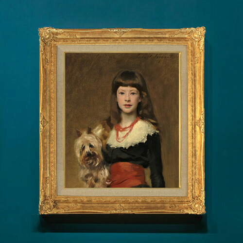 【油絵 直筆仕上げ】サージェント Miss Beatrice Townsend F8 【額入り】 絵画 販売 8号 油彩 人物画 596×522mm 複製画 送料無料 プレゼント ギフト 開店祝い 開業祝い 退職祝い 新築祝い リビング 玄関 モダン アートフレーム 壁掛け