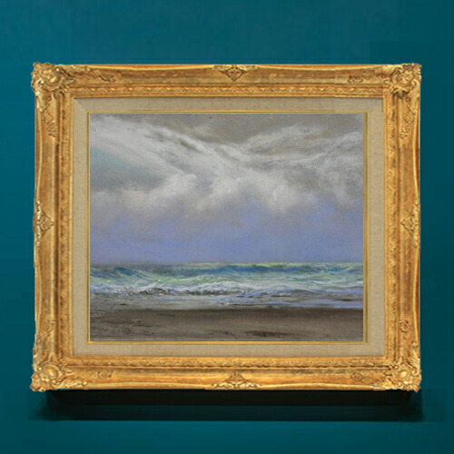 【油絵 直筆仕上げ】トライオン A Shift of Wind from East to Northwest F8 【額入り】 絵画 販売 8号 油彩 風景画 596×522mm 複製画 送料無料 プレゼント ギフト 開店祝い 開業祝い 退職祝い 新築祝い リビング 玄関 モダン アートフレーム 壁掛け