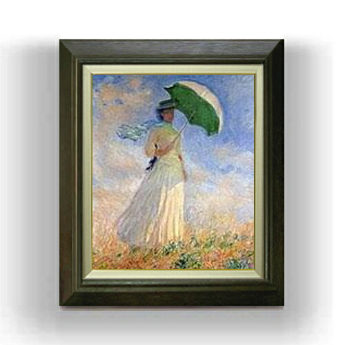 楽天市場】【油絵 直筆仕上げ】クロード・モネ 日傘を差す女 F3 【額