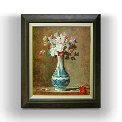 楽天市場】【油絵 直筆仕上げ】シャルダン 花瓶の花 アートフレーム