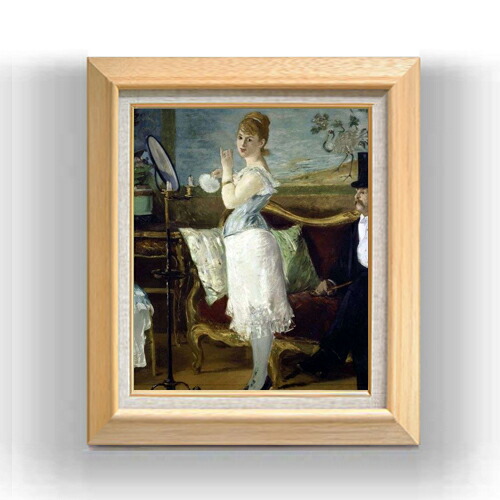 【油絵 直筆仕上げ】マネ ナナ F8 【額入り】 絵画 販売 8号 油彩 風景画 600×526mm 複製画 送料無料 プレゼント ギフト 開店祝い 開業祝い 退職祝い 新築祝い リビング 玄関 モダン アートフレーム 壁掛け