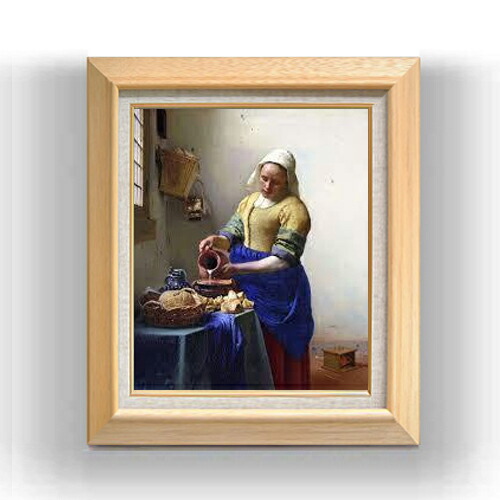 楽天市場】フェルメール 「牛乳を注ぐ女」 F8号（額外寸61x49.5cm） 高