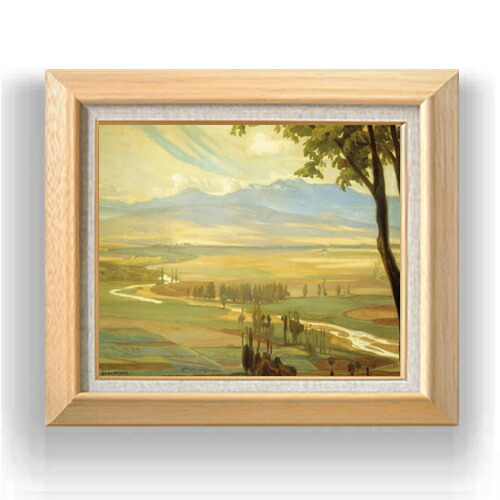【油絵 直筆仕上げ】ディエゴ・リベラ Avila Morning F8 【額入り】 絵画 販売 8号 油彩 風景画 600×526mm 複製画 送料無料 プレゼント ギフト 開店祝い 開業祝い 退職祝い 新築祝い リビング 玄関 モダン アートフレーム 壁掛け