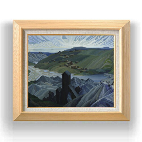 【油絵 直筆仕上げ】カーマイケル A Northern Silver Mine F8 【額入り】 絵画 販売 8号 油彩 風景画 600×526mm 複製画 送料無料 プレゼント ギフト 開店祝い 開業祝い 退職祝い 新築祝い リビング 玄関 モダン アートフレーム 壁掛け