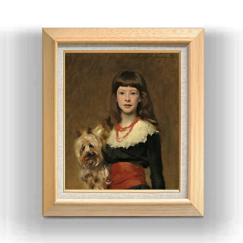 【油絵 直筆仕上げ】サージェント Miss Beatrice Townsend F8 【額入り】 絵画 販売 8号 油彩 人物画 600×526mm 複製画 送料無料 プレゼント ギフト 開店祝い 開業祝い 退職祝い 新築祝い リビング 玄関 モダン アートフレーム 壁掛け