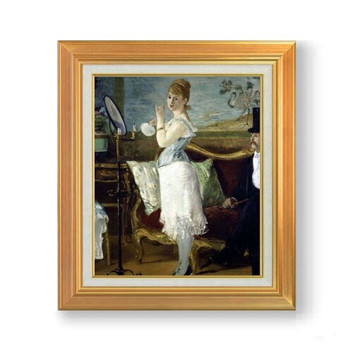 【油絵 直筆仕上げ】マネ ナナ F8 【アップグレード額】 絵画 販売 8号 油彩 風景画 592×518mm 複製画 送料無料 プレゼント ギフト 開店祝い 開業祝い 退職祝い 新築祝い リビング 玄関 モダン アートフレーム 壁掛け|絵画販売アートレスト