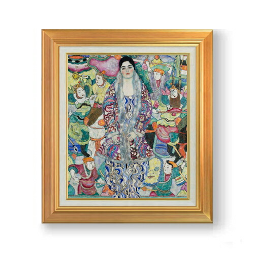 【油絵 直筆仕上げ】クリムト Portrait of Friedericke Maria Beer F8 【アップグレード額】 絵画 販売 8号 油彩 抽象画 592×518mm 複製画 送料無料 プレゼント ギフト 開店祝い 開業祝い 退職祝い 新築祝い リビング 玄関 モダン 近代アート 壁掛け|絵画販売アートレスト