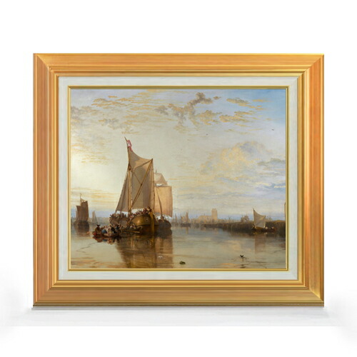 【油絵 直筆仕上げ】ターナー Dort or Dordrecht F8 【アップグレード額】 絵画 販売 8号 油彩 風景画 592&times;518mm 複製画 送料無料 プレゼント ギフト 開店祝い 開業祝い 退職祝い 新築祝い リビング 玄関 モダン 壁掛け｜絵画販売アートレスト 27,170円