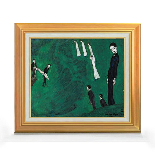 【油絵 直筆仕上げ】ダーデル デン・ドリンナード・フリカン F8 【アップグレード額】 絵画 販売 8号 油彩 抽象画 592×518mm 複製画 送料無料 プレゼント ギフト 開店祝い 開業祝い 退職祝い 新築祝い リビング 玄関 モダン 近代アート 壁掛け|絵画販売アートレスト