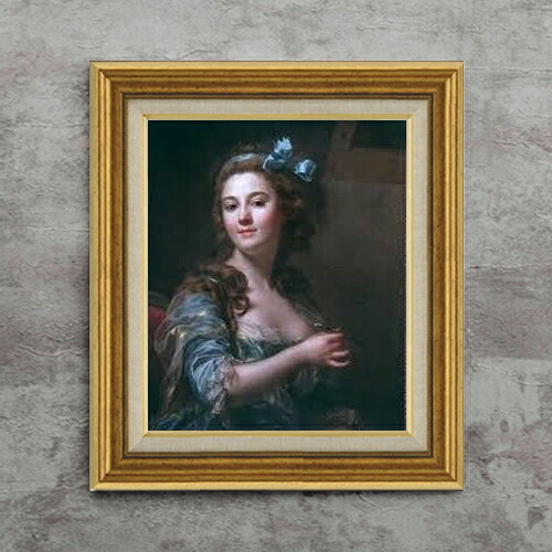 【油絵 直筆仕上げ】マリー=ガブリエル・カペ 自画像 F8 【アップグレード額】 絵画 販売 8号 油彩 風景画 596&times;522mm 複製画 送料無料 プレゼント ギフト 開店祝い 開業祝い 退職祝い 新築祝い リビング 玄関 モダン アートフレーム 壁掛け｜絵画販売アートレスト 27,170円