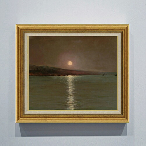 【油絵 直筆仕上げ】ゾナロ Full Moon F8 【アップグレード額】 絵画 販売 8号 油彩 風景画 596×522mm 複製画 送料無料 プレゼント ギフト 開店祝い 開業祝い 退職祝い 新築祝い リビング 玄関 モダン 近代アート 壁掛け|絵画販売アートレスト