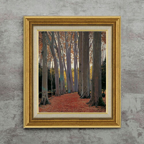 【油絵 直筆仕上げ】ルシニョール Avenue of Plane Trees F8 【アップグレード額】 絵画 販売 8号 油彩 風景画 596&times;522mm 複製画 送料無料 プレゼント ギフト 開店祝い 開業祝い 退職祝い 新築祝い リビング 玄関 モダン 近代アート 壁掛け｜絵画販売アートレスト 27,170円