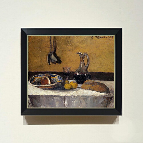 【油絵 直筆仕上げ】ピサロ Still Life F8 【シンプルフレーム】 絵画 販売 8号 油彩 風景画 485&times;410mm 複製画 送料無料 プレゼント ギフト 開店祝い 開業祝い 退職祝い 新築祝い リビング 玄関 モダン アートフレーム 壁掛け｜絵画販売アートレスト 28,440円
