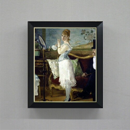 【油絵 直筆仕上げ】マネ ナナ F8 【シンプルフレーム】 絵画 販売 8号 油彩 風景画 485&times;410mm 複製画 送料無料 プレゼント ギフト 開店祝い 開業祝い 退職祝い 新築祝い リビング 玄関 モダン アートフレーム 壁掛け｜絵画販売アートレスト 28,440円