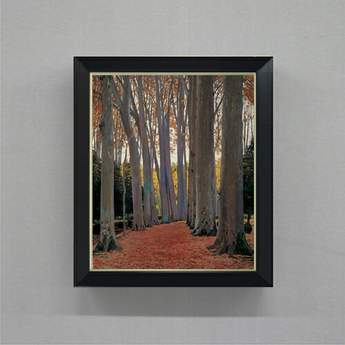 【油絵 直筆仕上げ】ルシニョール Avenue of Plane Trees F8 【シンプルフレーム】 絵画 販売 8号 油彩 風景画 485×410mm 複製画 送料無料 プレゼント ギフト 開店祝い 開業祝い 退職祝い 新築祝い リビング 玄関 モダン 近代アート 壁掛け