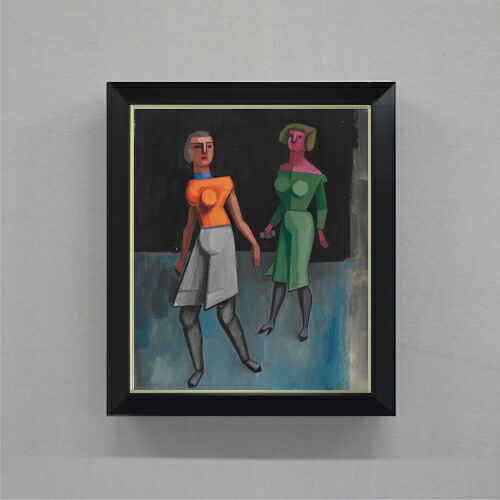 【油絵 直筆仕上げ】ウィーナー オネ・ティテル5 F8 【シンプルフレーム】 絵画 販売 8号 油彩抽象画 485×410mm 複製画 送料無料 プレゼント ギフト 開店祝い 開業祝い 退職祝い 新築祝い リビング 玄関 モダン 近代アート 壁掛け