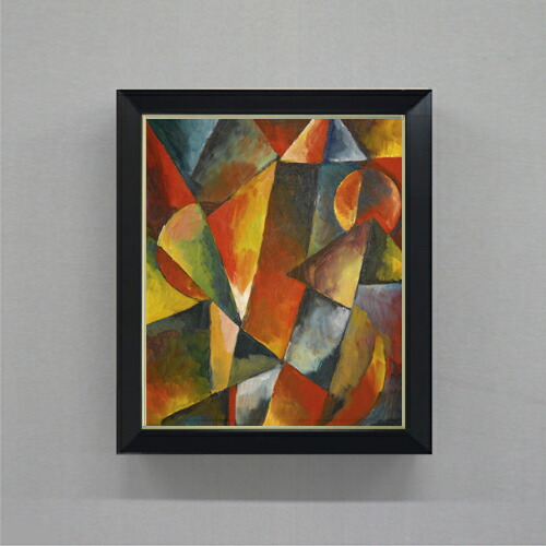 【油絵 直筆仕上げ】トップ 無題(1919) F8 【シンプルフレーム】 絵画 販売 8号 油彩 抽象画 485×410mm 複製画 送料無料 プレゼント ギフト 開店祝い 開業祝い 退職祝い 新築祝い リビング 玄関 モダン 近代アート 壁掛け|絵画販売アートレスト