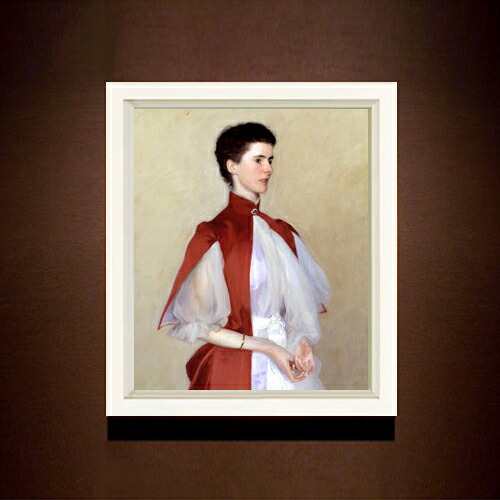 【油絵 直筆仕上げ】サージェント Portrait of Mrs Robert Harrison F8 【シンプルフレーム】 絵画 販売 8号 油彩 人物画 485×410mm 複製画 送料無料 プレゼント ギフト 開店祝い 開業祝い 退職祝い 新築祝い リビング 玄関 モダン アートフレーム 壁掛け 28,045円