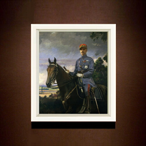 【油絵 直筆仕上げ】ターベル Marshal Ferdinand Foch F8 【シンプルフレーム】 絵画 販売 8号 油彩 風景画 485&times;410mm 複製画 送料無料 プレゼント ギフト 開店祝い 開業祝い 退職祝い 新築祝い リビング 玄関 モダン 近代アート 壁掛け｜絵画販売アートレスト