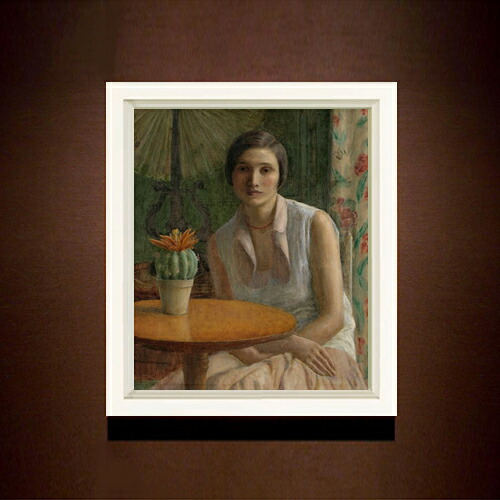 【油絵 直筆仕上げ】フリージキー Portrait of a Woman F8 【シンプルフレーム】 絵画 販売 8号 油彩 人物画 485×410mm 複製画 送料無料 プレゼント ギフト 開店祝い 開業祝い 退職祝い 新築祝い リビング 玄関 モダン 近代アート 壁掛け