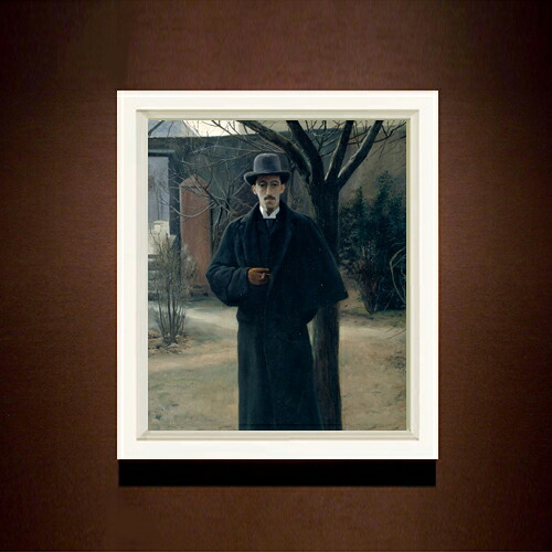 【油絵 直筆仕上げ】ルシニョール Portrait of Miquel Utrillo F8 【シンプルフレーム】 絵画 販売 8号 油彩 人物画 485×410mm 複製画 送料無料 プレゼント ギフト 開店祝い 開業祝い 退職祝い 新築祝い リビング 玄関 モダン 近代アート 壁掛け|絵画販売アートレスト