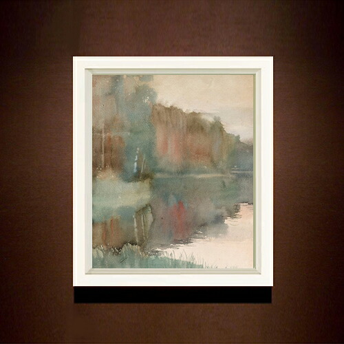 【油絵 直筆仕上げ】エーデルフェルト 秋のハイコの海岸、風景-秋 F8 【シンプルフレーム】 絵画 販売 8号 油彩 抽象画 485×410mm 複製画 送料無料 プレゼント ギフト 開店祝い 開業祝い 退職祝い 新築祝い リビング 玄関 モダン 近代アート 壁掛け